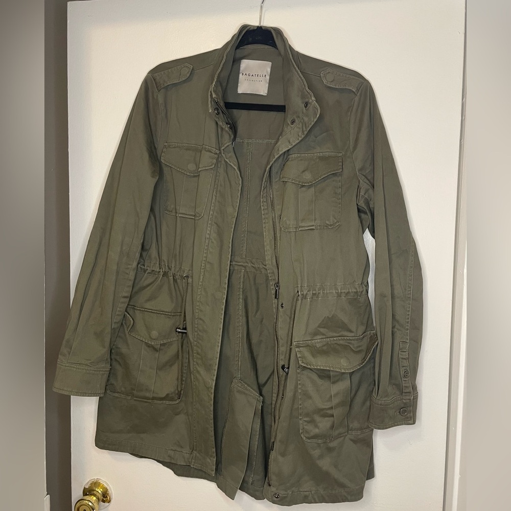 Bagatelle Collection Anorak Green Utility Jacket Size S